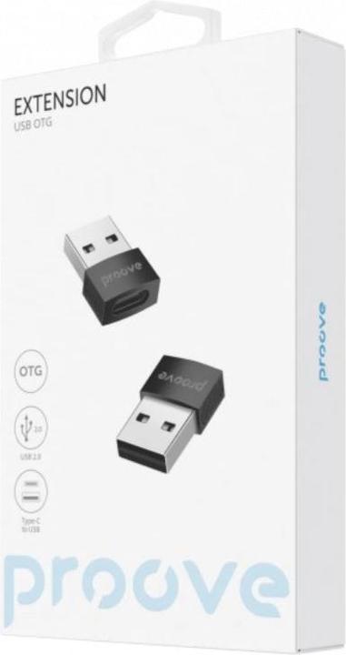 Produktbild Verk Group Proove - Extension USB-A to USB-C Adapter, Schwarz (USB-A, USB-C)