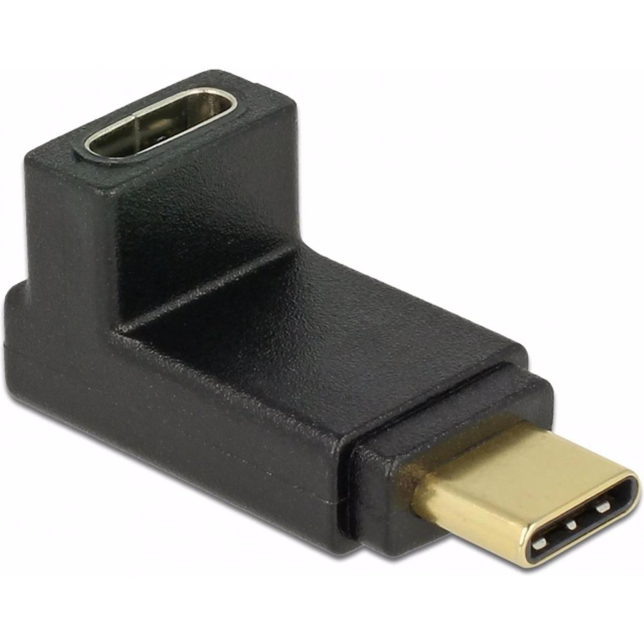 Delock USB Typ-C zu (USB Typ-C, 2.63 cm), Data + Video Adapter, Schwarz