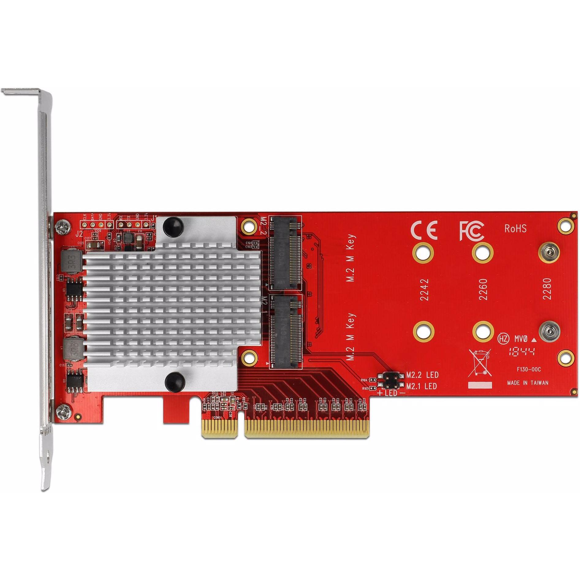 Thumbnail - Delock PCI-Ex8 Karte, NVMe, Storage Controller