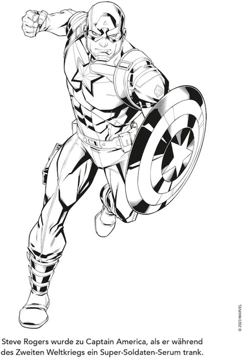 Actual product image Marvel Avengers: Heroes to colour in