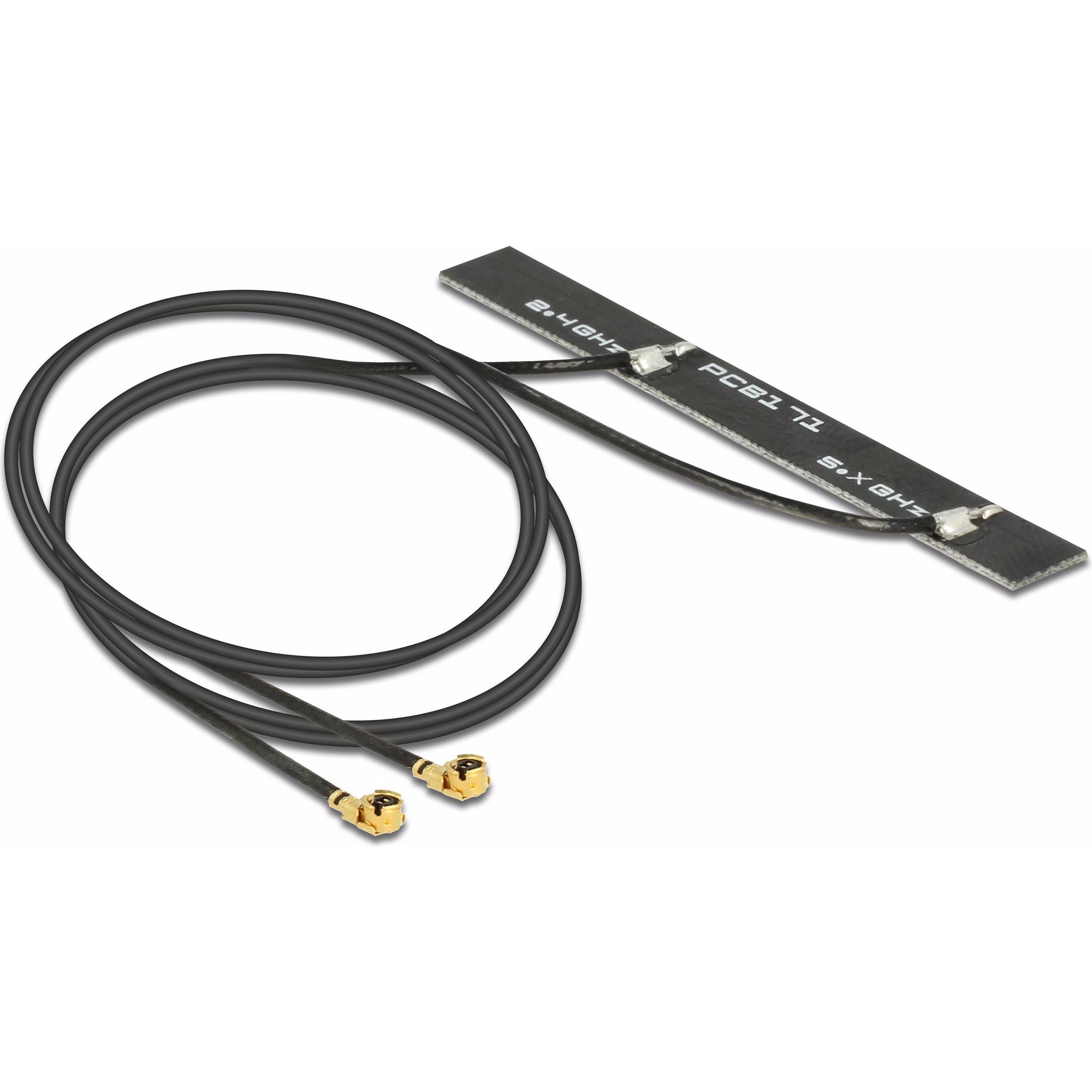 Delock 2xMHF WLAN-AC Doppel Antenne (WLAN), Netzwerkantenne