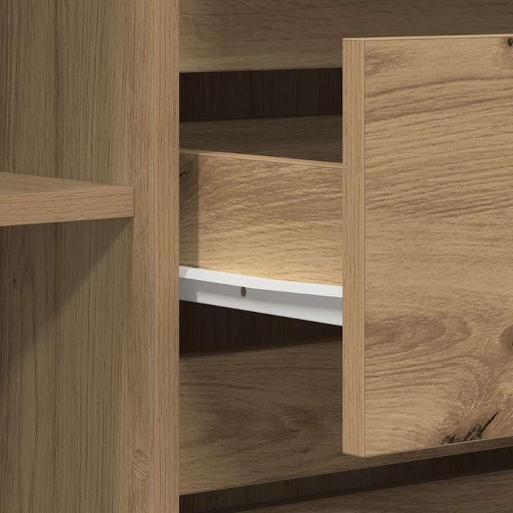 Actual product image vidaXL Sideboard solid wood oak Solid wood oak Sideboard rectangular (41 x 40.50 x 75 cm)