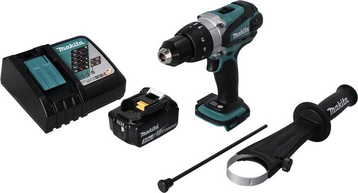 Productafbeelding Makita DHP 458 RM1 Accu klopboormachine 18 V 91 Nm + 1x accu 4.0 Ah + lader (Oplaadbare batterij)