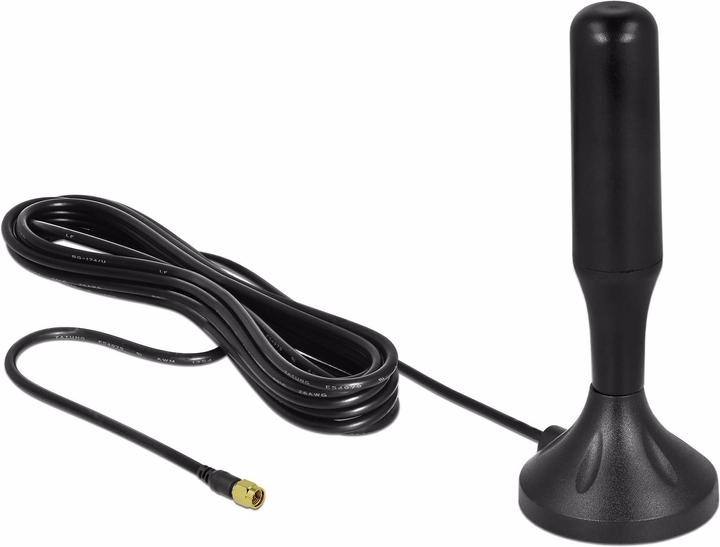 Actual product image Delock LTE antenna, 3-5dBi, magnetic base, 13cm (Lora)