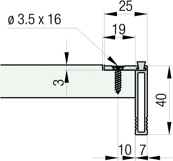 Immagine prodotto HAWA Profilo della maniglia