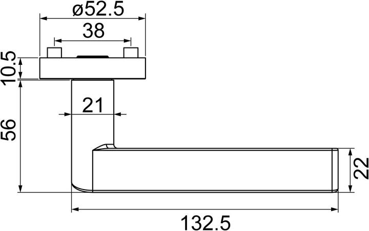 Actual product image Griffwerk Handle sets Leaf Light (Door set)