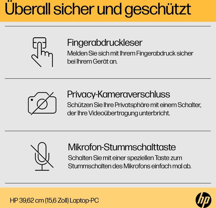 Produktbild HP 15-fc0147ng (15.60", 512 GB, 16 GB, DE, AMD Ryzen 5 7520U)