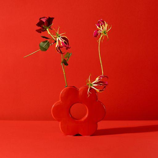 Actual product image Doiy Vase, Daisy, Red (1 x)