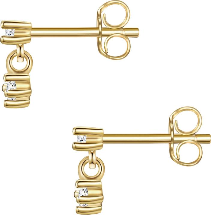 Produktbild Glanzstücke München Damen Sterling Silber Zirkonia gelbgold - 23726 (Sterling Silber)