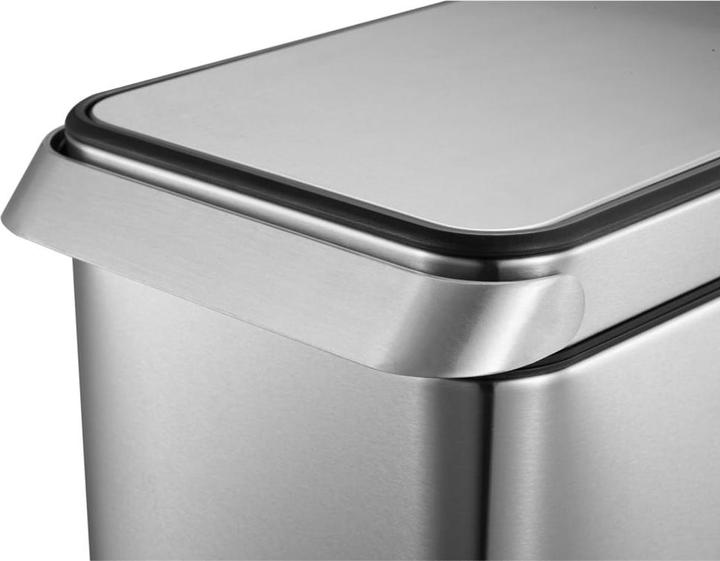 Immagine prodotto EKO Cestino per rifiuti Touch Bar in acciaio inox opaco 30 L in acciaio inox spazzolato con sch per (30 l)