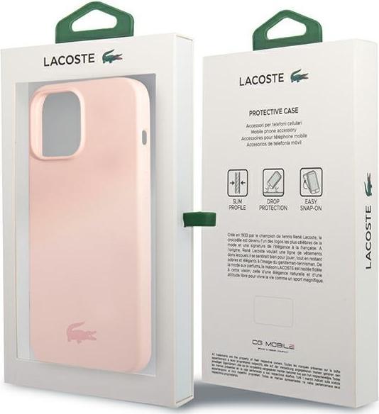 Image du produit Lacoste LCHCP13LSI iPhone 13 Pro / 13 6,1" różowy/pink étui rigide en silicone (Apple iPhone 13 Pro)