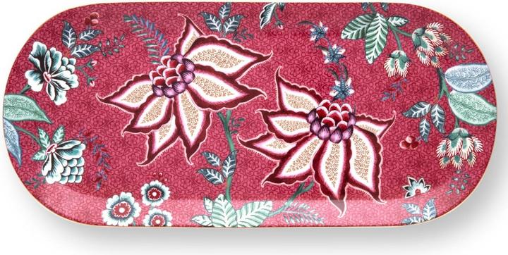 Produktbild PIP Studio Flower Festival Kuchenplatte dark pink 33,3 cm