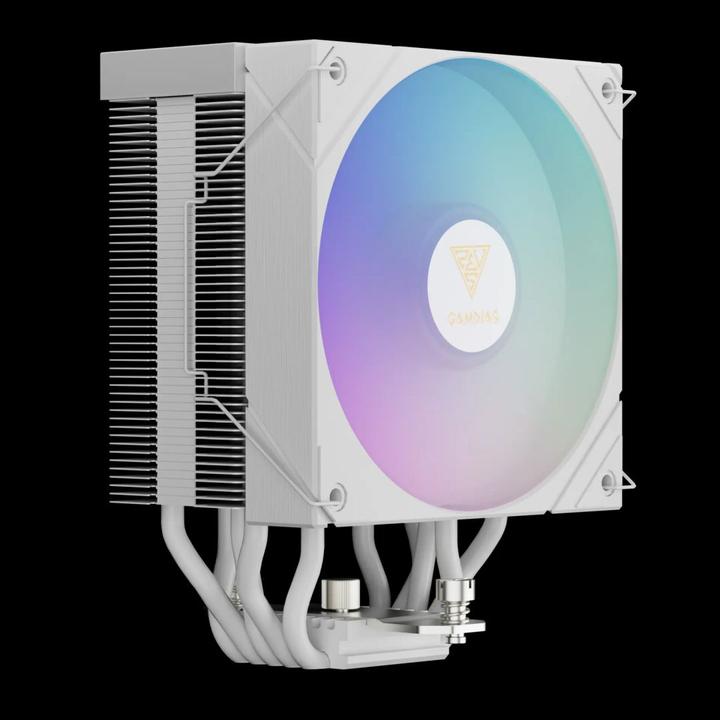 Actual product image Gamdias Processor cooler Boreas M2 51D white aRGB lighting (158 mm)