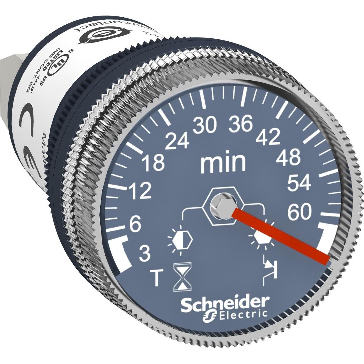 Thumbnail - Schneider Electric Panel mounted timer 3 min to 60 min 24V, Relais
