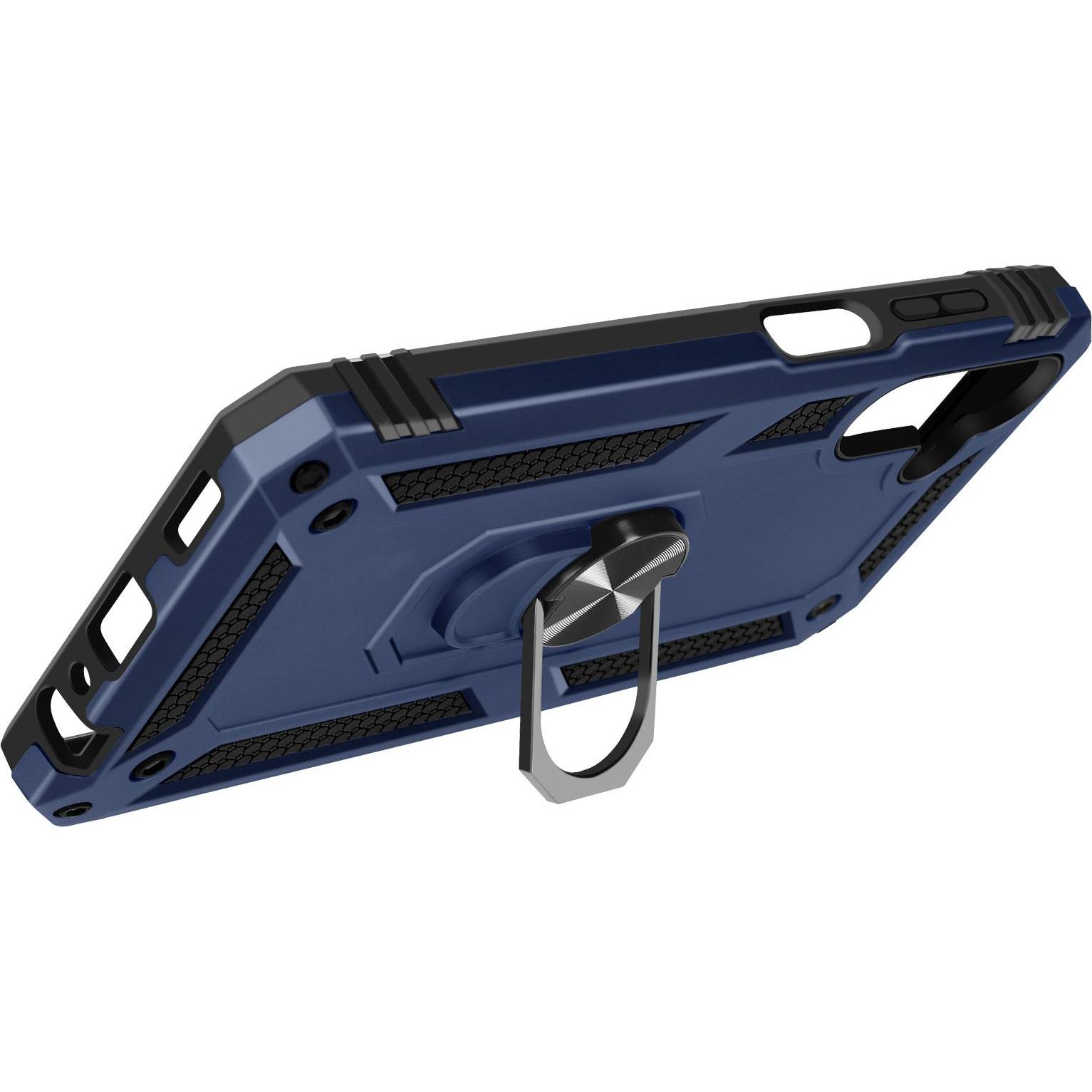 Thumbnail - Avizar Stossfeste Handyhülle mit Ring Series (Samsung Galaxy A15), Smartphone Hülle, Blau