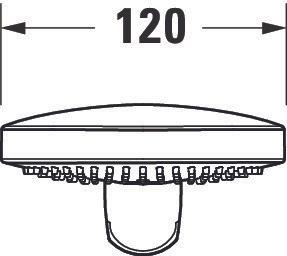 Actual product image Duravit hand shower 3jet Click! 120 MinusFlow, UV065201 (3 Beam types, 9.50 l/min)