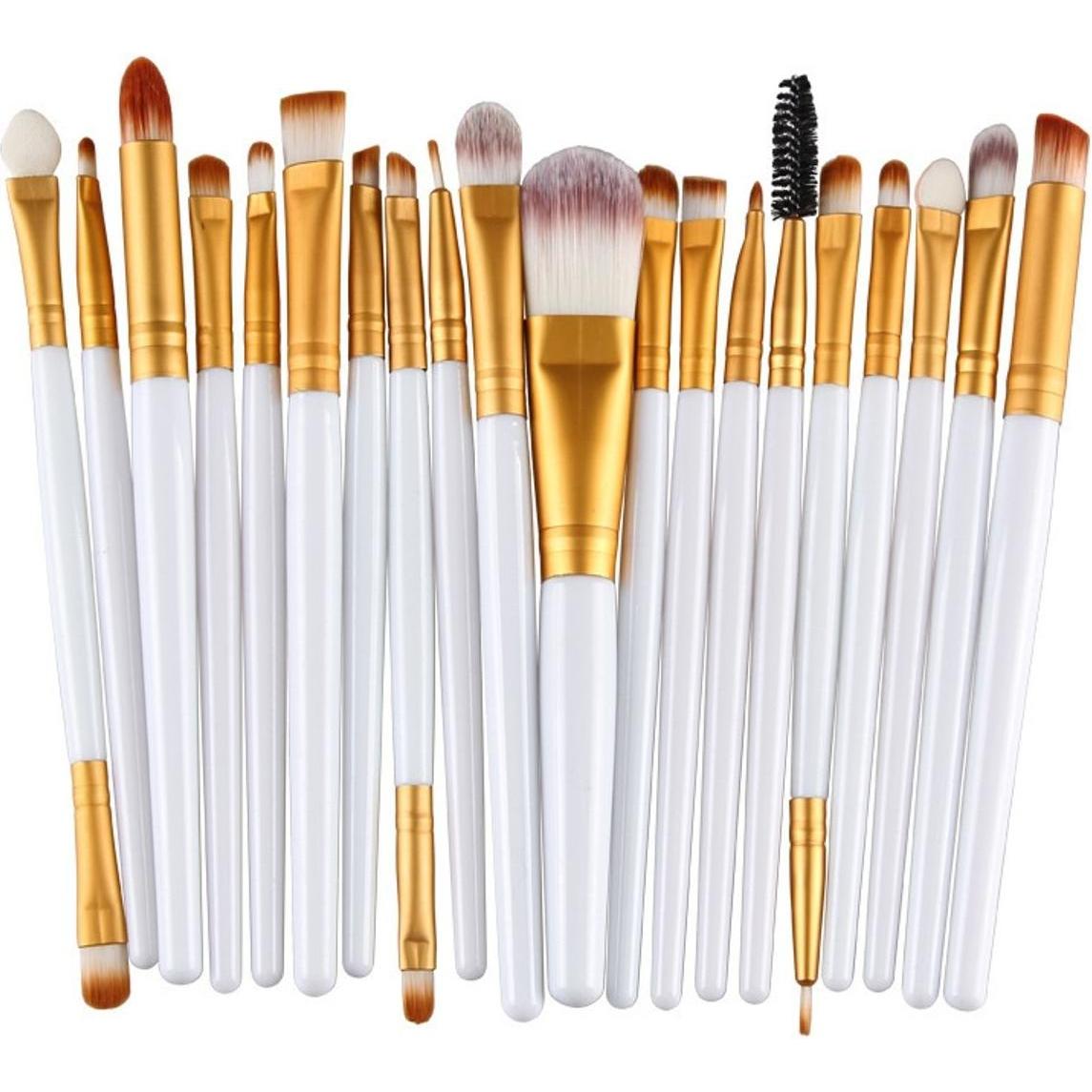 König Design, Schminkpinsel, Pinselset Makeup Professionelles 20 Stk. Make Up Pinsel Set Kosmetikpinsel Neu (Set)