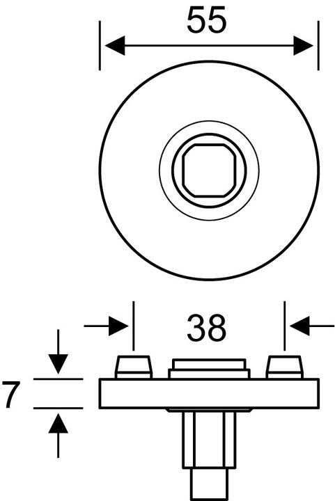Produktbild FSB Drückerrosetten 1731 ASL (Türrosette)