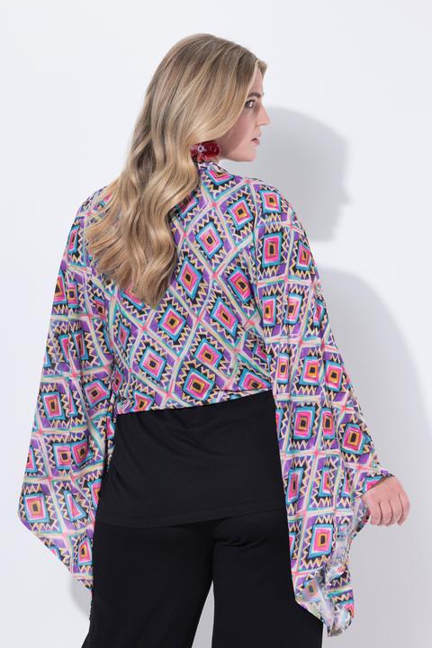 Immagine prodotto Miamoda Bolero dal taglio oversize con design grafico e maniche lunghe (42, 44, 46, 48)
