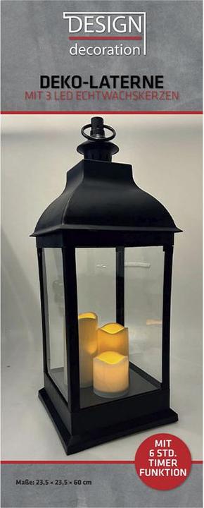 Actual product image Fs-Star Lantern with 3 LED candle Hx60cm (1 x)