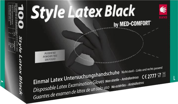 Produktbild Med-Comfort Style Handschuhe Puderfrei Schwarz (XL)