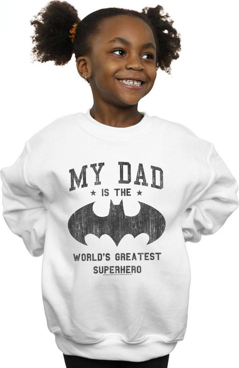 Produktbild Batman My Dad Is A Superhero Sweatshirt Mädchen (152, 158)