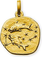 Actual product image Natsumi Schmuck Pendant Zodiac Pisces Gold 18K/750 (750/18 K Yellow gold)