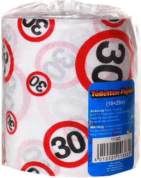 Produktbild UdoS Toilettenpapier Verkehrsschild Zahl 30 (1 x)
