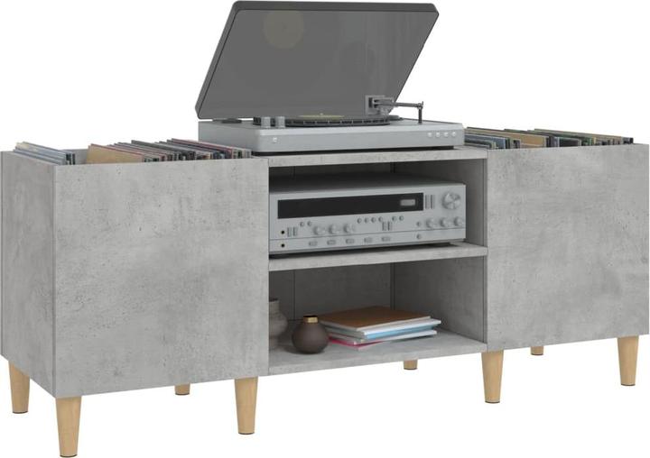 Produktbild VidaXL Plattenschrank Betongrau 121x38x48 cm Holzwerkstoff (121 x 38 x 48 cm)