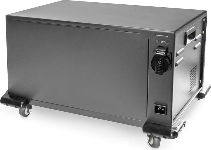 Digitus Mobiler Ladeschrank, 14", USB-C, elektr. PIN Schl. 16 Ladestationen, Lüfter, 384 x 550 x 375 mm