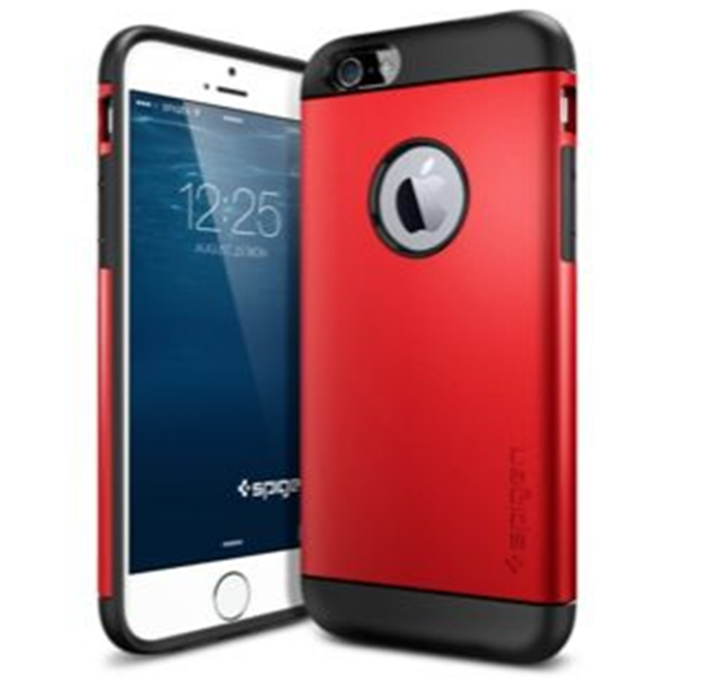 Image du produit Spigen Coque Slim Armor pour iPhone 6/6S (4.7") Rouge (Apple iPhone 6)
