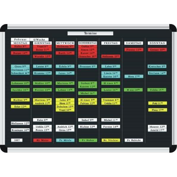 Ultradex, Präsentationstafel, Planrecord Stecktafel 125x77cm 61 Steckbahnen