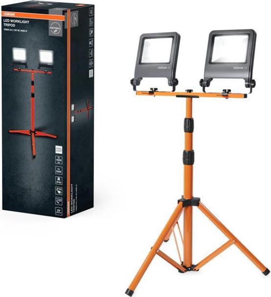 Productafbeelding Osram LED Aussen-Strahler WORKLIGHTS - TRIPOD 2x50W 4000K Neutralweiss 4099854572258 (10000 lm)