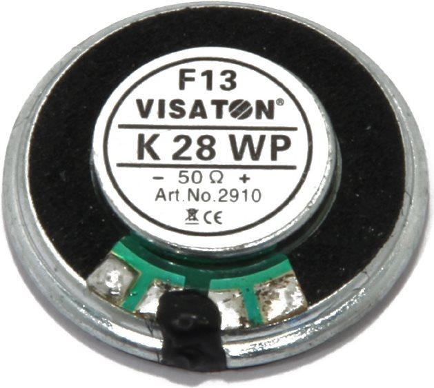 Actual product image Visaton Mini speaker,waterproof 50 Ohm 28mm