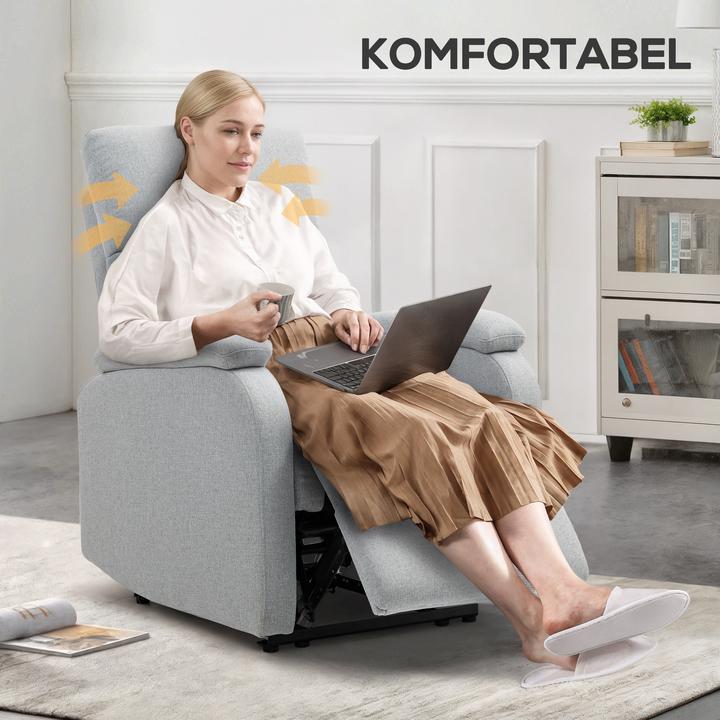 Actual product image Homcom Relaxsessel Polyester Grau