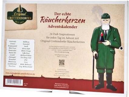 Actual product image Crottendorfer 2096 - Incense candle advent calendar, 24 pieces