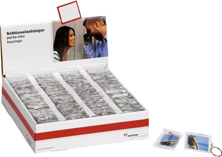 Image du produit Walther 1x100 Porte-clés acrylique 3,5x4,5 en présentoir MR192
