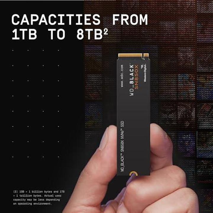 Actual product image WD Black SN850X powered by SANDISK (8000 GB, M.2 2280)