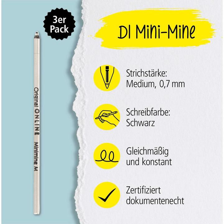 Produktbild Online D1 Mini (Schwarz, 0.50 mm, 3 Stk.)