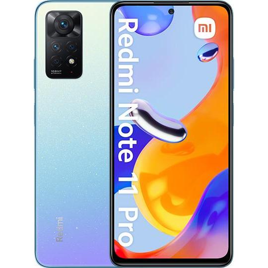 Xiaomi Redmi Note 11 Pro (128 GB, Star Blue, 6.67", Hybrid Dual SIM, 4G), Smartphone, Blau