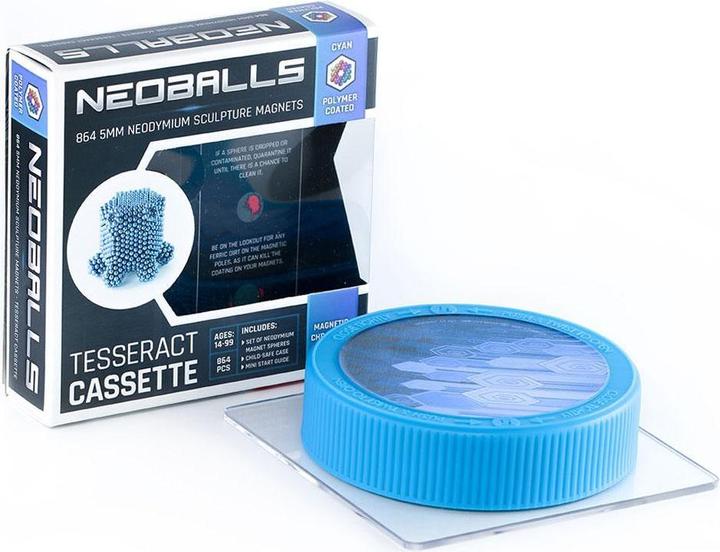 Actual product image Neoballs Sphere Magnets Cyan - Tesseract Cassette