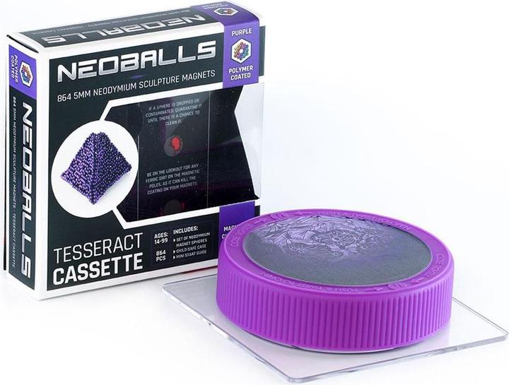 Actual product image Neoballs Sphere Magnets Purple- Tesseract Cassette