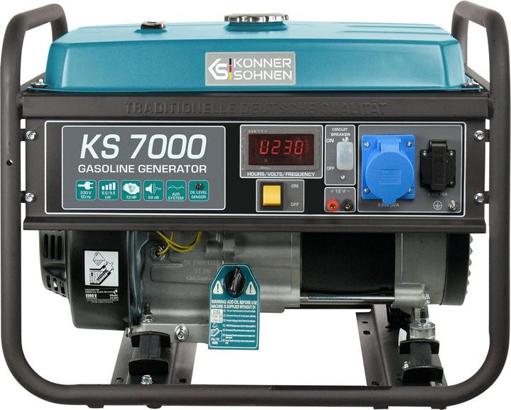 Actual product image Könner & Söhnen Petrol generator (5000 W, 25 l)