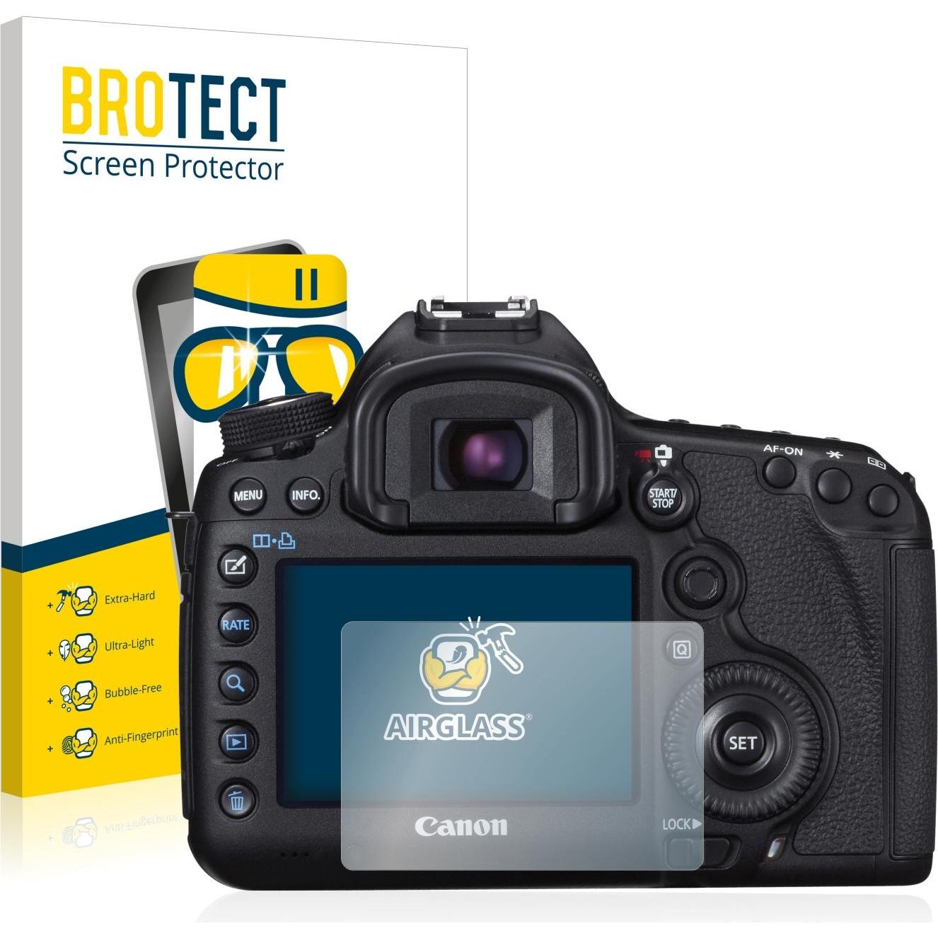 BROTECT AirGlass Panzerglasfolie (Displayschutz, EOS 5D Mark III), Kameraschutz