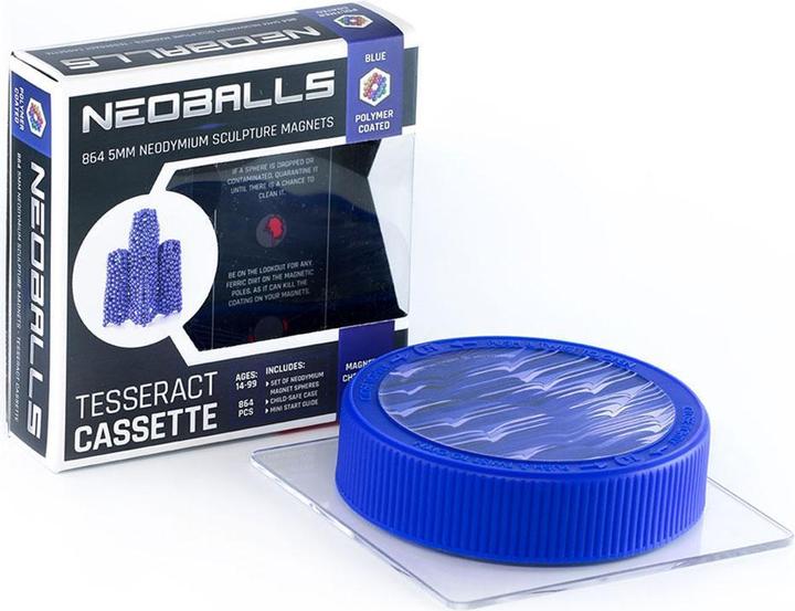 Actual product image Neoballs Sphere Magnets Blue- Tesseract Cassette