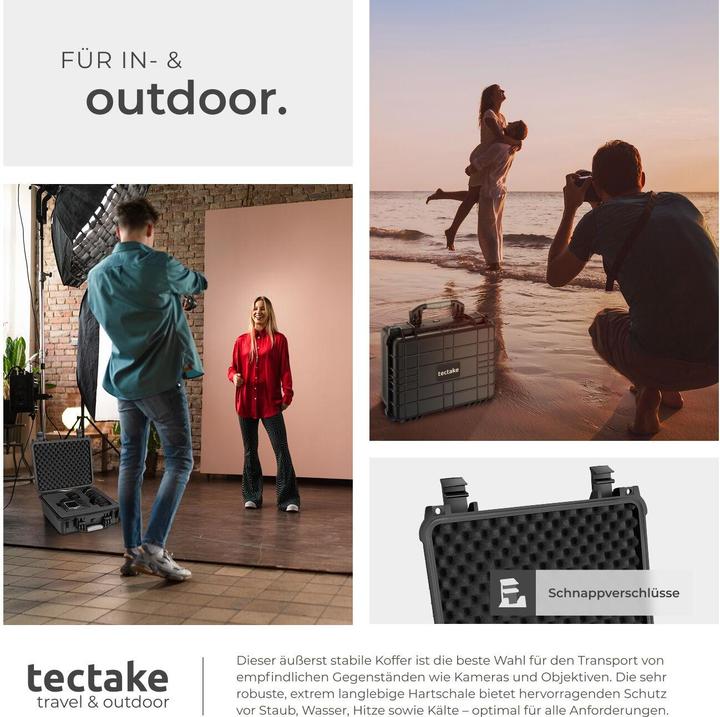 Produktbild tectake Fotokoffer Universalbox (Fotokoffer, 14.50 l)