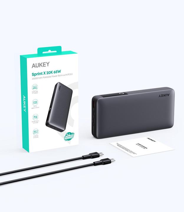 Produktbild Aukey SprintX (20000 mAh, 65 W, 74 Wh)