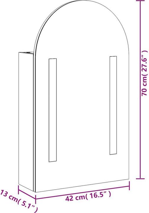 Produktbild vidaXL Gilgalad (42 x 13 x 70 cm)