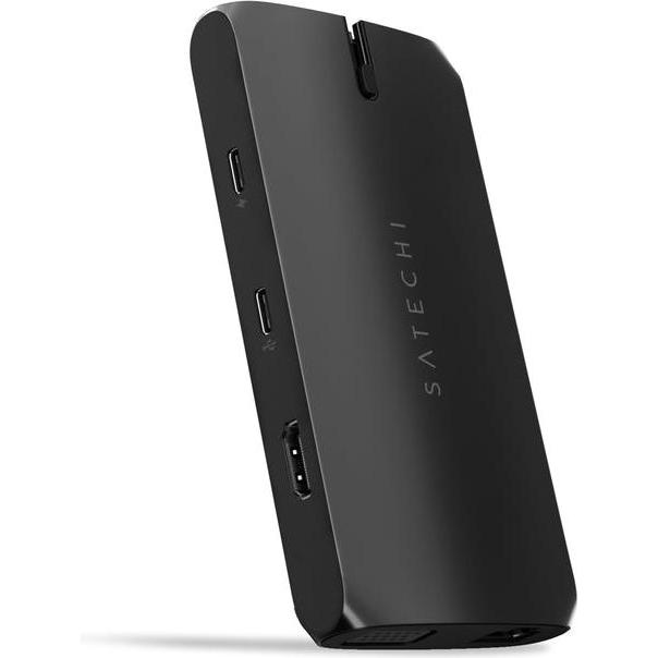 Satechi St-Ucmbak (USB-C, 9 Ports), Dockingstation + USB Hub, Schwarz