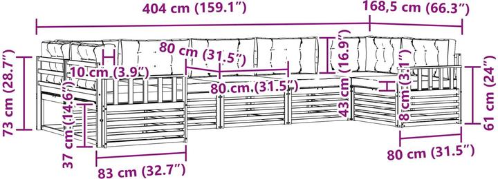 Produktbild vidaXL Sofagarnituren